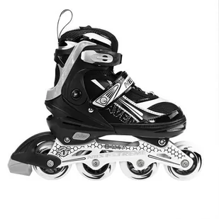 NA1123 A CZARNY ROZM. M (35-38)  ŁYŻWOROLKI NILS EXTREME - Rolki - miniaturka - grafika 1