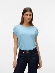 Vero Moda Koszulka w kolorze błękitnym - Koszulki i topy damskie - miniaturka - grafika 1
