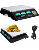 Wagi specjalistyczne - Verk Waga sklepowa elektroniczna kalkulacyjna 40kg/5g VERK17075 - miniaturka - grafika 1