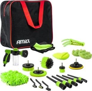 Zestaw detailingowy do czyszczenia samochodu auto detailing 21 el. AMIO-04330 - Akcesoria do mycia samochodu - miniaturka - grafika 1