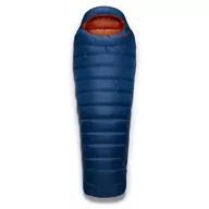 Śpiwory - Rab Rab Ascent 700 Sleeping Bag Regular, niebieski Left Zipper 2022 Śpiwory QSD-37-INK-REG-LZ - miniaturka - grafika 1