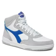 Półbuty męskie - Sneakersy Diadora Raptor High SL 101.178324-C3144 White / Imperial Blue - miniaturka - grafika 1
