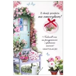 PAN DRAGON Karnet B6 Emyrytura HM-200-1183 - - Kartki okolicznościowe i zaproszenia - miniaturka - grafika 3