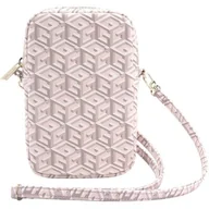 Etui i futerały do telefonów - Guess Zip GCube Bottom Stripe - Torebka na telefon (różowy) - miniaturka - grafika 1