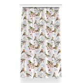 Zasłony - Zasłona z grafiką kolory 150x260 Ptaki na gałęzi, Fabricsy - miniaturka - grafika 1