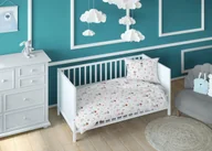 Pościel dla dzieci - Poszewka 40x40 baletnica biała kolorowa dziecięca zapinana na suwak KARO Kraina Snów - miniaturka - grafika 1