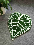 Dywany - Dywan w kształcie liścia anturium, miękki, zielony dywan - miniaturka - grafika 1