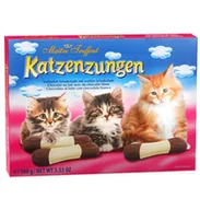 Inne słodycze - MaitreTruffout Kocie Języczki Mleczno-Białe 100 g - miniaturka - grafika 1