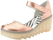 Sandały damskie - Fly London Biso305fly sandały damskie, różowe złoto., 37 eu - miniaturka - grafika 1