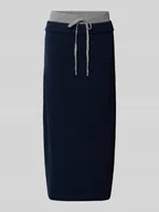 Spódnice - Spódnica z dzianiny z mieszanki wełny lana i kaszmiru - miniaturka - grafika 1