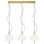 Lampy sufitowe - Altavola Design Apple lampa wisząca 3x7,2W LED złoty/biały LA058/CL3 - miniaturka - grafika 1