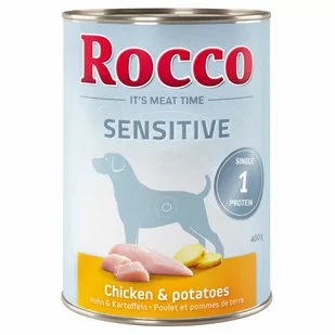 Rocco 20 + 4 gratis! Sensitive 24 x 400 g Kurczak i ziemniaki - Mokra karma dla psów - miniaturka - grafika 2