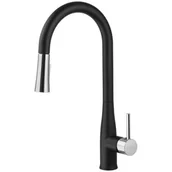 Baterie kuchenne - Deante Lukrecja chrom/czarna BDH 072M - miniaturka - grafika 1