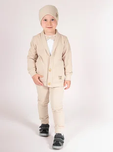 Chłopięca bluza rozpinana beżowa Nicol,r.122 - Bluzy dla chłopców - miniaturka - grafika 1