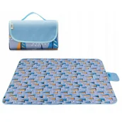 Koce piknikowe - Ecarla Mata plażowa koc piknikowy piaskoodporny 145x200cm, wodoodporny XXL MATA01WZ3 - miniaturka - grafika 1