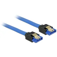 Kable komputerowe i do monitorów - Delock Kabel SATA 6Gb/s 100cm metalowe zatrzaski niebieski 84981 - miniaturka - grafika 1