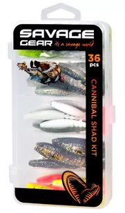 Zestaw przynęt Savage Gear Cannibal Shad Kit - Przynęty - miniaturka - grafika 1
