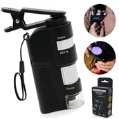 Mikroskopy i lupy - Mikroskop Kieszonkowy Przenośny Naukowy dla Dziecka MINI 80–150x z Uchwytem - miniaturka - grafika 1