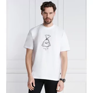 Koszulki męskie - BOSS ORANGE T-shirt TeeMixDoodle | Relaxed fit - grafika 1