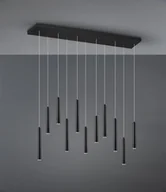 Lampy sufitowe - Trio Leuchten Lampa wisząca czarna z 3-stopniowym ściemnianiem LED 11-punktowym - Tubas - miniaturka - grafika 1