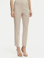 Spodnie damskie - Rinascimento Spodnie materiałowe CFC0128650003 Beżowy Regular Fit - miniaturka - grafika 1