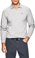 Koszulki męskie - Hackett London Męska koszulka polo o kroju slim fit, 913 light Grey Marl, XL - miniaturka - grafika 1