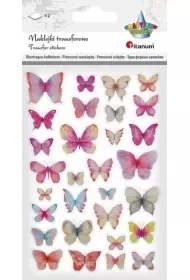 Naklejki transferowe Motyle różowe i niebieskie - Zabawki kreatywne - miniaturka - grafika 1