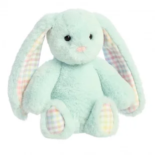 AURORA Rainbow Gingham Bunnies Plush Mint Bunny, 18 cm - Maskotki i pluszaki - miniaturka - grafika 1