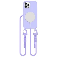 Etui i futerały do telefonów - Etui TECH-PROTECT MagNecklace MagSafe do Apple iPhone 12/12 Pro Fioletowy - miniaturka - grafika 1