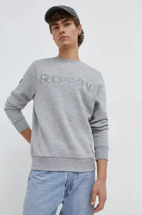 Superdry bluza męska kolor szary melanżowa - Bluzy męskie - miniaturka - grafika 1