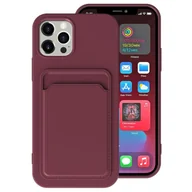 Etui i futerały do telefonów - Ochronne etui na telefon komórkowy iPhone 12 13 14 15 Plus Pro Max Etui na kartę, Kolor: fioletowy, Wybierz model: Apple iPhone 12 Pro - miniaturka - grafika 1