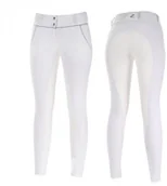 Bryczesy - HORZE Bryczesy damskie CELINE z pełnym lejem białe - miniaturka - grafika 1