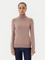 Swetry damskie - Guess Golf W2BR53 Z2V62 Brązowy Regular Fit - miniaturka - grafika 1