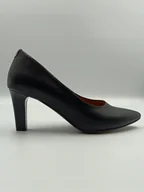 Czółenka - Czarne klasyczne czółenko stylowy obcas polska marka PULSO r. 39,5 - miniaturka - grafika 1