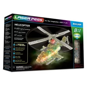 Laser Pegs 8 in 1 Helicopter GXP-614446 - Klocki - miniaturka - grafika 1