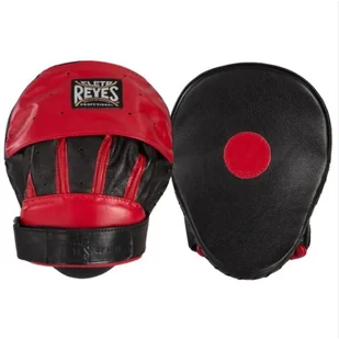Cleto Reyes Tarcze Bokserskie Z Rzepem Zakrzywione Black/Red Para 2szt - Tarcze i łapy - miniaturka - grafika 1