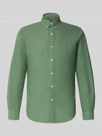Koszule męskie - Koszula casualowa o kroju slim fit z kołnierzykiem typu button down - miniaturka - grafika 1