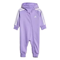 Odzież sportowa dziecięca - adidas Unisex Baby Essentials Onesie dres do biegania, fioletowy fusion/biały, - miniaturka - grafika 1