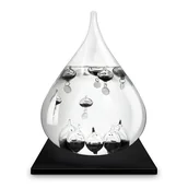 Stacje pogodowe - Termometr Galileusza Xxl Deluxe Kropla Dekoracja do Biura, Salonu, Gabinetu - miniaturka - grafika 1