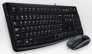 Logitech Desktop MK120 klawiatura USB QWERTZ Węgierski Czarny 920-002542 - Klawiatury - miniaturka - grafika 1