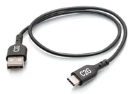 Kable komputerowe i do monitorów - C2G C2G28884 kabel USB USB 2.0 0,46 m USB C USB A Czarny C2G28884 - miniaturka - grafika 1