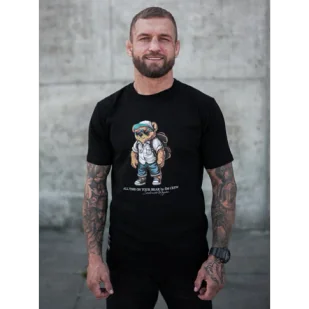 Środowisko Miejskie T-shirt Koszulka All Time On Tour Bear Black - Koszulki sportowe męskie - miniaturka - grafika 1