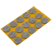 Zawiasy, okucia i inne akcesoria - Podkładki filcowe samoprzylepne szare Ø28 15 szt. - miniaturka - grafika 1