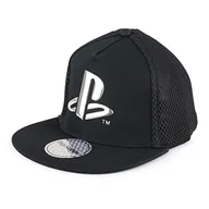 Czapki damskie - PlayStation Metallic PS czapka z daszkiem z logo dla dzieci, jeden rozmiar, czarna, oficjalny produkt, Czarny, Rozmiar uniwersalny - miniaturka - grafika 1