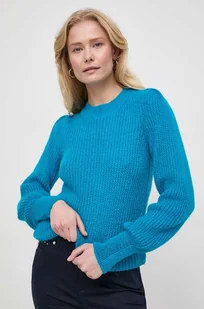 Morgan sweter z domieszką wełny damski kolor niebieski - Swetry damskie - miniaturka - grafika 1