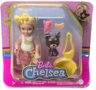 Lalki dla dziewczynek - Barbie Chelsea lalka + zwierzątko HGT11 - Mattel - miniaturka - grafika 1