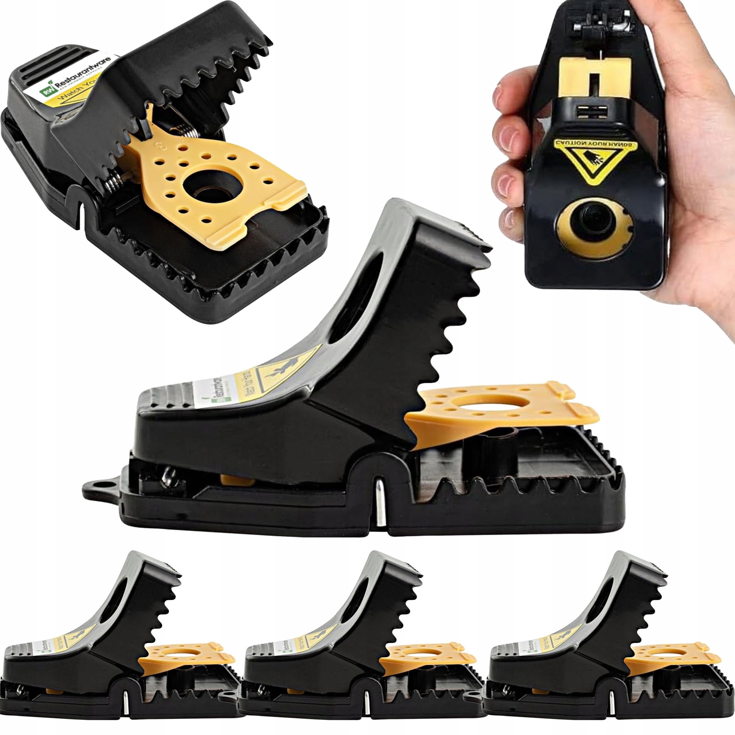 Realne Ceny 4x SILNA MYSZOŁAPKA SZCZUROŁAPKA PUŁAPKA NA MYSZY