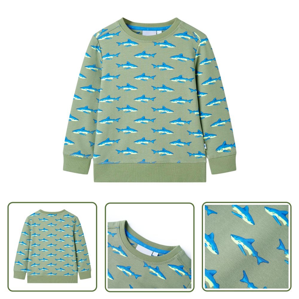 Bluza dziecięca - jasne khaki - 116 - Bluza Dla Dziecka