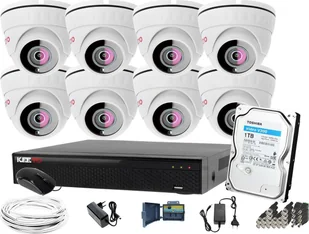 Keeyo H265+ Zestaw do monitoringu 5MPx IR 25m 1TB - Zestawy do monitoringu - miniaturka - grafika 1