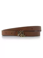 Paski - Lauren Ralph Lauren - Damski dwustronny pasek skórzany, brązowy|czarny - miniaturka - grafika 1